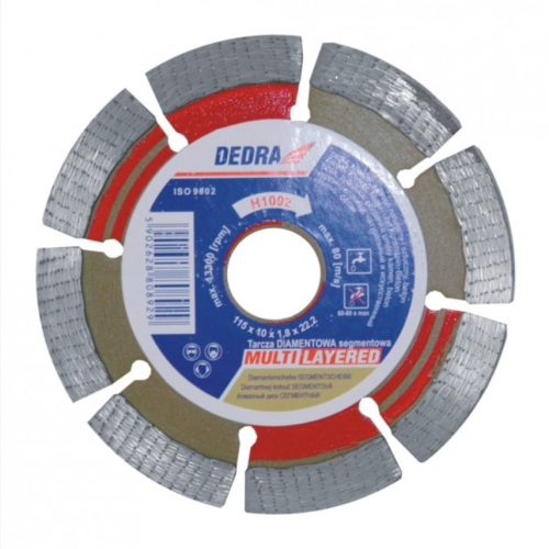TARCZA SEGMENTOWA MULTI-LAYERED 115MM H1092 DEDRA