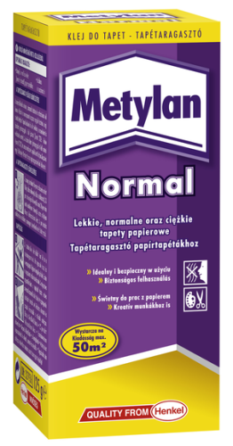 KLEJ DO TAPET PAPIEROWYCH NORMAL 40x125G METYLAN