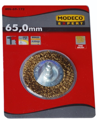 SZCZOTKA TARCZOWA DO WIERTARKI 65MM MN-69-172 MODECO