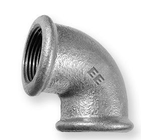 KOLANO 90 OCYNKOWANE OC 1/2" DN 15 ODLEWNIA ŻELIWNA