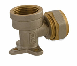 KOLANKO Z UCHWYTEM PEX 16MM X 1/2" GWINT WEWNĘTRZNY SYSTEM SKRĘCANY IDMAR