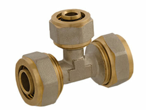 TRÓJNIK PEX 16MM x 1/2" x 16MM GWINT WEWNĘTRZNY SYSTEM SKRĘCANY IDMAR
