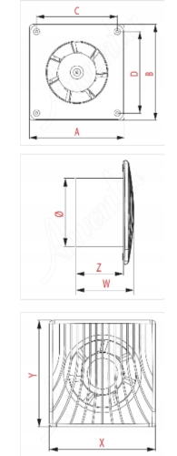 WENTYLATOR FI 150 STANDARD WA150 AWENTA