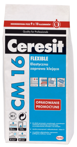 KLEJ ELASTYCZNY DO GLAZURY PROFI CM16 5KG CERESIT