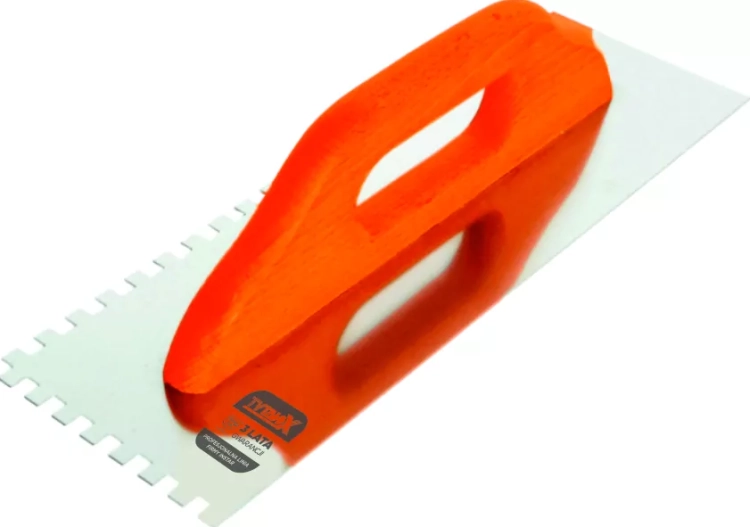PACA NIERDZEWNA ZĘBATA UCHWYT DREWNIANY BEJCOWANY 10x10MM 130/480MM 5610T INSTAR