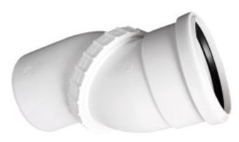 KOLANO KANALIZACYJNE REGULOWANE PVC 110 11025 AKCES