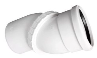 KOLANO KANALIZACYJNE REGULOWANE PVC 110 11025 AKCES