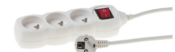 PRZEDŁUŻACZ 3-GNIAZDOWY Z UZIEMIENIEM I WYŁĄCZNIKIEM 3M POLMARK