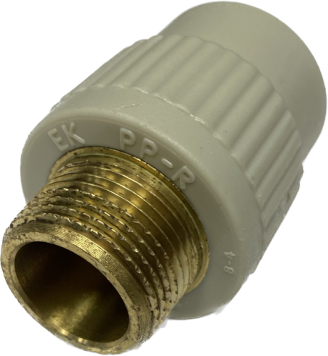 PP ZŁĄCZKA METAL GWINT ZEWNĘTRZNY 25x3/4* 3023012 WAVIN