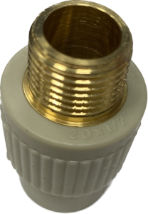 PP ZŁĄCZKA METAL GWINT ZEWNETRZNY 20x1/2* 3081134 WAVIN