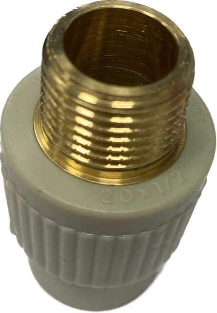 PP ZŁĄCZKA METAL GWINT ZEWNETRZNY 20x1/2* 3081134 WAVIN
