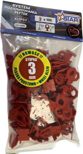 MARTEN 3MM KLINY DO POZIOMOWANIA PŁYTEK OP. 100SZT INSTAR