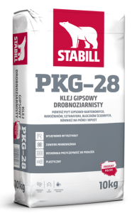 KLEJ GIPSOWY DROBNOZIARNISTY PKG-28 10KG STABILL