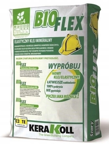 BIOFLEX SZARY KLEJ ELASTYCZNY DO GRESU I KAMIENIA NATURALNEGO 25KG KERAKOLL