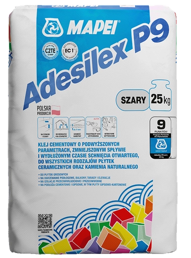 ADESILEX P9 ZAPRAWA KLEJOWA ELASTYCZNA SZARA 25KG MAPEI