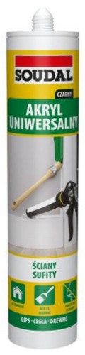 AKRYL UNIWERSALNY CZARNY 280ML SOUDAL