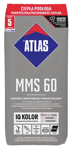 MMS 60 PODKŁAD HYBRYDOWY SAMOPOZIOMUJĄCY 25KG ATLAS