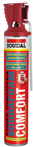 PIANKA MONTAŻOWA COMFORT WIELOSEZONOWA SOUDAFOAM 750ML SOUDAL