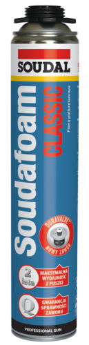 PIANKA MONTAŻOWA PISTOLETOWA SOUDAFOAM GUN CLASSIC 750ML SOUDAL