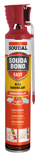KLEJ BUDOWLANY SOUDABOND EASY Z APLIKATOREM GENIUS GUN 750ML SOUDAL