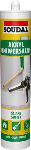AKRYL UNIWERSALNY SZARY 280ML SOUDAL