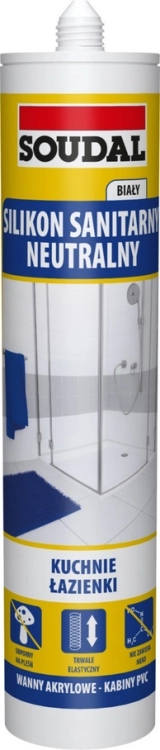 SILIKON SANITARNY NEUTRALNY BIAŁY 280ML SOUDAL