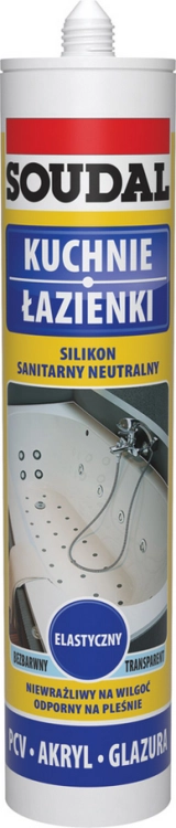 SILIKON NEUTRALNY SANITARNY BEZBARWNY 280ML SOUDAL