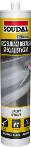 SPECJALISTYCZNY USZCZELNIACZ DEKARSKI BEZBARWNY 280ML SOUDAL