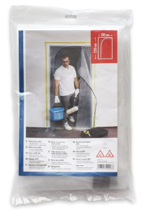 KURTYNA DO DRZWI LDPE 220x120CM Z ZAMKIEM BŁYSKAWICZNYM NEUTRALNA COLOR EXPERT 