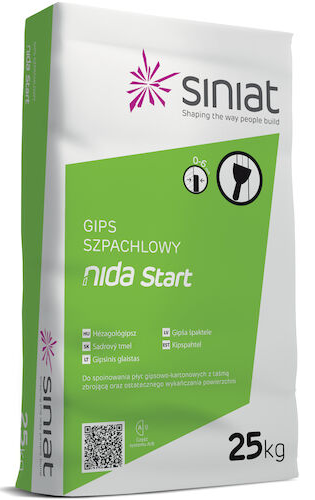 GIPS SZPACHLOWY NIDA START 25KG SINIAT