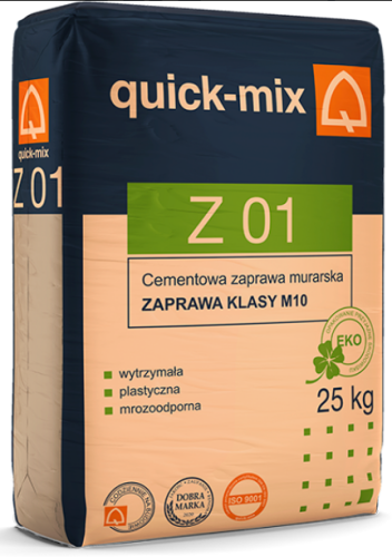 CEMENTOWA ZAPRAWA MURARSKA Z-01 25KG QUICK-MIX