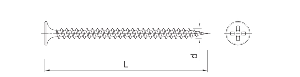 WKRĘTY DO PŁYT G-K DO METALU 3,5x25MM 1000SZT KOELNER