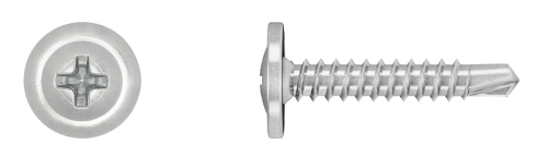 WKRĘTY SAMOWIERCĄCE DO STALI Z ŁBEM PŁASKIM 4,2x22MM 500SZT KOELNER