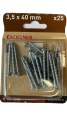 WKRĘTY DO DREWNA UTWARDZANE 3,5x40MM 25SZT KOELNER