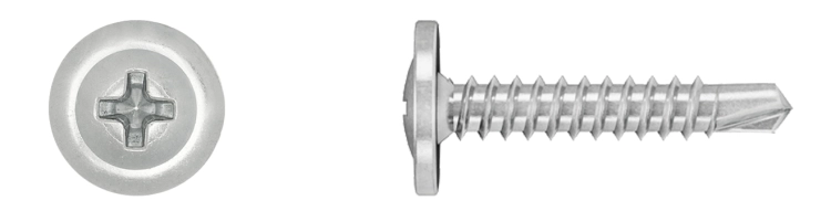 WKRĘTY SAMOWIERCĄCE DO STALI Z ŁBEM PŁASKIM 4,2X13MM Z WIERTŁEM 100SZT KOELNER