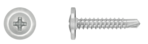 WKRĘTY SAMOWIERCĄCE DO STALI Z ŁBEM PŁASKIM 4,2X25MM 50SZT KOELNER