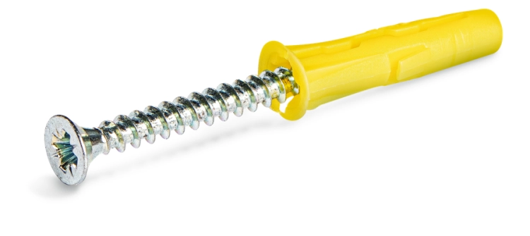 KOŁEK UNIWERSALNY UNO FI5 5x24MM Z WKRĘTEM 40SZT RAWLPLUG