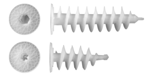 KOŁEK UNIWERSALNY SPIRALNY DO STYROPIANU 28x55MM 4SZT RAWLPLUG