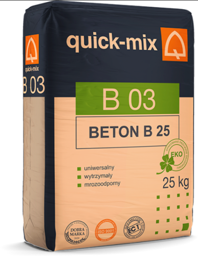 BETON B03 JASTRYCH BETONOWY 25KG QUICK-MIX