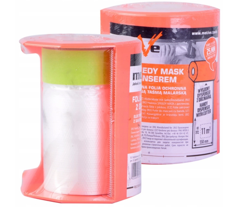DYSPENSER Z FOLIĄ SPEEDY MASK 550MM/20M MOTIVE