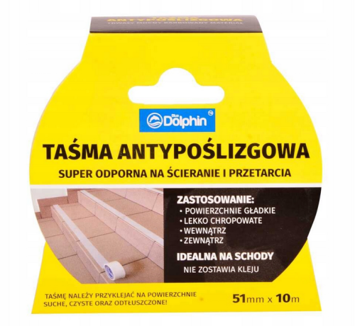 TAŚMA ANTYPOŚLIZGOWA BIAŁA 51MMX10M BLUE DOLPHIN