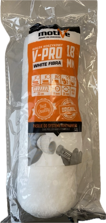WAŁEK FIBRA WHITE 23CM RUNO 18MM V-PRO 030627 MOTIVE