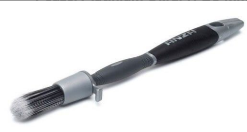 PĘDZEL OKRĄGŁY 20MM SZARO-BIAŁY PLATINUM ANZA