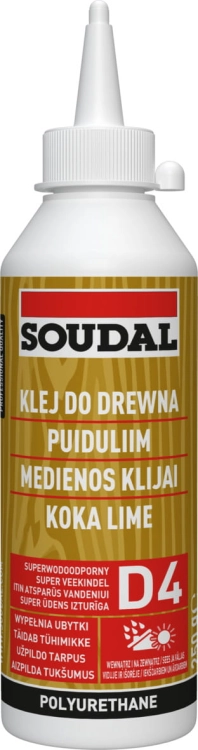 KLEJ DO DREWNA WODOODPORNY 65A 250ML SOUDAL
