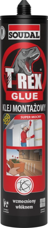 T-REX KLEJ MONTAŻOWY SUPER MOCNY 380ML SOUDAL
