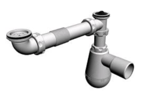 SYFON BUTELKOWY ZLEWOZMYWAKOWY 2 KOMOROWY AKCES