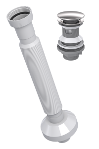 SYFON UMYWALKOWY CZYSZCZONY Z GÓRY, KOREK KLIK-KLAK 11/4, Z SYFONEM UNIWERSALNYM