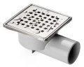 WPUST ŚCIEKOWY, ODEJŚCIE POZIOME FI50, OBROTOWE 360°, 10X10CM STAL NIERDZEWNA.jpg