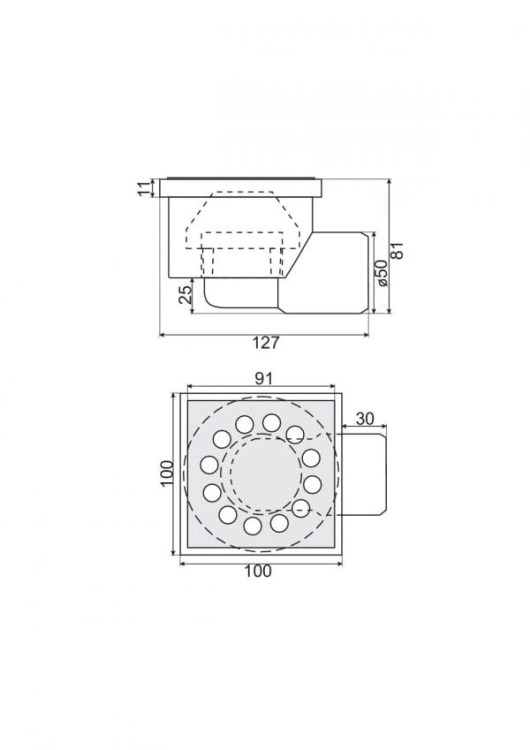 KRATKA KANALIZACYJNA 10X10CM ODPŁYW BOCZNY FI50 METALOWA-2.jpg