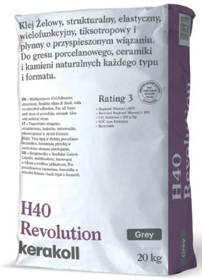 KLEJ ŻELOWY SZARY H40 REVOLUTION 20KG KERAKOLL